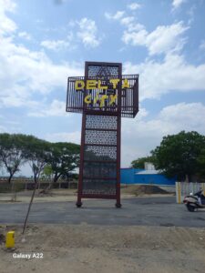 delta city, siruganur, dks prime realty, grand entrance